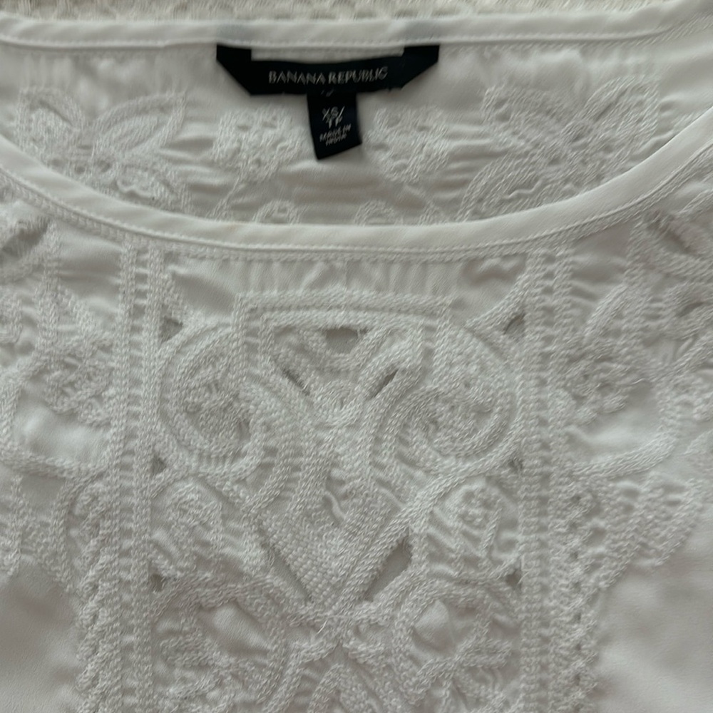 Banana Republic- sheet white noise- XS